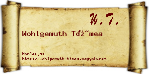 Wohlgemuth Tímea névjegykártya